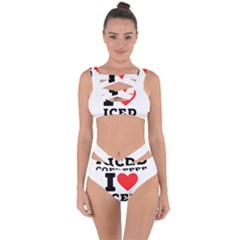 I Love Iced Coffee Bandaged Up Bikini Set  by ilovewhateva