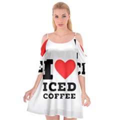 I Love Iced Coffee Cutout Spaghetti Strap Chiffon Dress by ilovewhateva