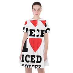 I Love Iced Coffee Sailor Dress by ilovewhateva