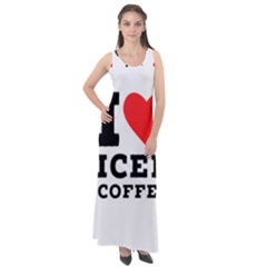 I Love Iced Coffee Sleeveless Velour Maxi Dress by ilovewhateva