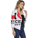 I love iced coffee Women s Casual 3/4 Sleeve Spring Jacket View3