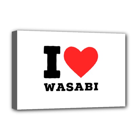 I Love Wasabi Deluxe Canvas 18  X 12  (stretched) by ilovewhateva