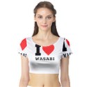 I love wasabi Short Sleeve Crop Top View1