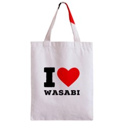 I Love Wasabi Zipper Classic Tote Bag by ilovewhateva