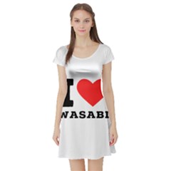 I Love Wasabi Short Sleeve Skater Dress by ilovewhateva