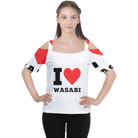 I Love Wasabi Cutout Shoulder Tee by ilovewhateva