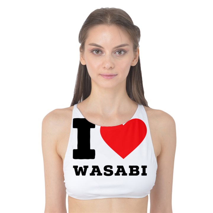 I love wasabi Tank Bikini Top