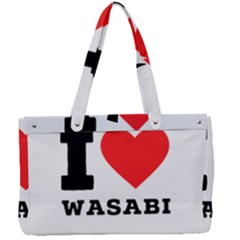 I Love Wasabi Canvas Work Bag by ilovewhateva