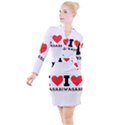 I love wasabi Button Long Sleeve Dress View1