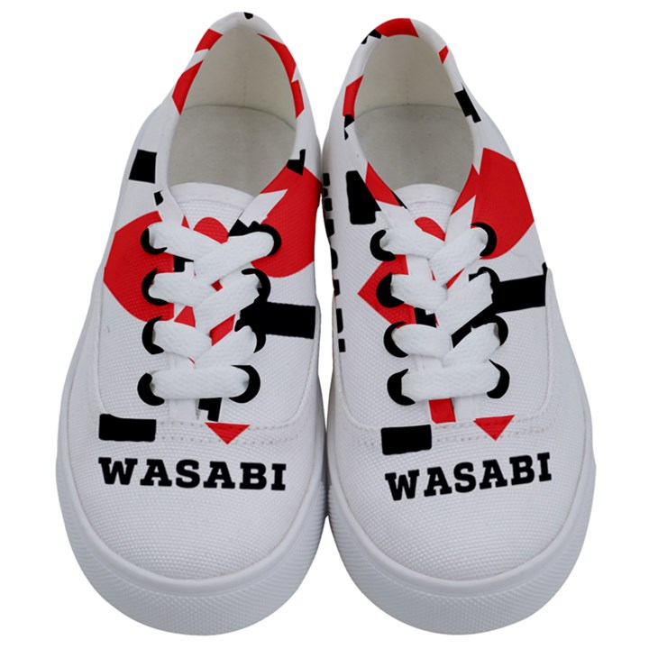 I love wasabi Kids  Classic Low Top Sneakers