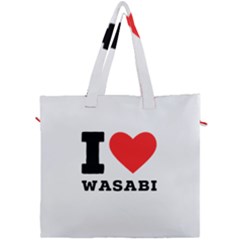 I Love Wasabi Canvas Travel Bag by ilovewhateva