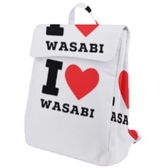 I Love Wasabi Flap Top Backpack by ilovewhateva