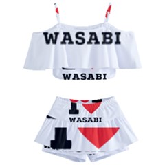 I Love Wasabi Kids  Off Shoulder Skirt Bikini by ilovewhateva