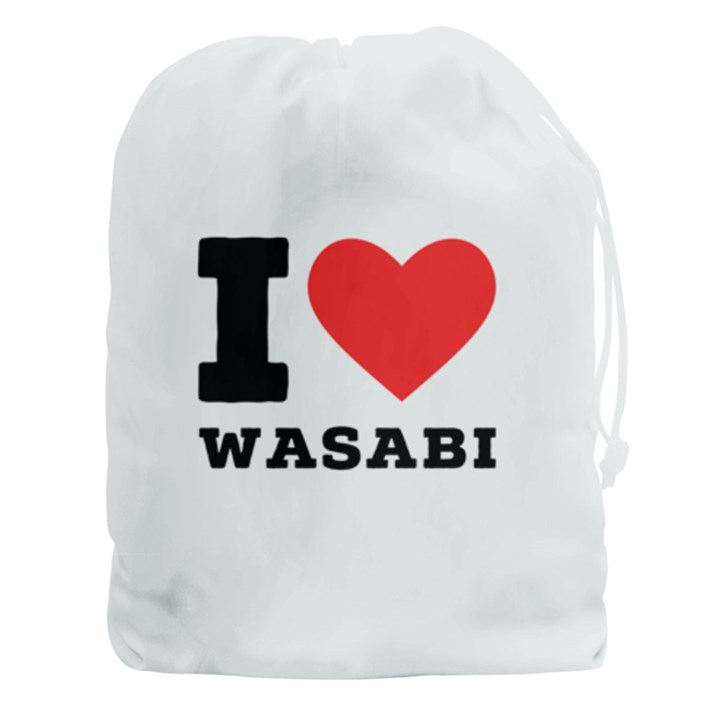 I love wasabi Drawstring Pouch (3XL)