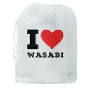 I love wasabi Drawstring Pouch (3XL) View2