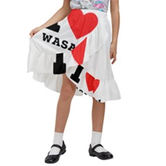 I Love Wasabi Kids  Ruffle Flared Wrap Midi Skirt by ilovewhateva