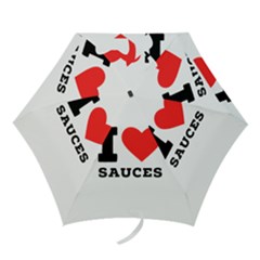 I Love Sauces Mini Folding Umbrellas by ilovewhateva