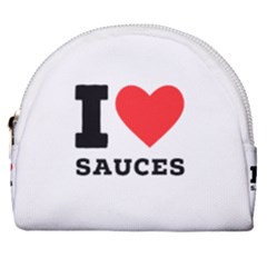 I Love Sauces Horseshoe Style Canvas Pouch by ilovewhateva