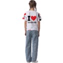 I love sauces Kids  Cuff Sleeve Scrunch Bottom Tee View2