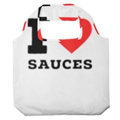 I Love Sauces Premium Foldable Grocery Recycle Bag by ilovewhateva