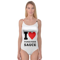 I Love Tomatoes Sauce Camisole Leotard  by ilovewhateva