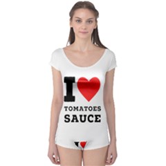 I Love Tomatoes Sauce Boyleg Leotard  by ilovewhateva