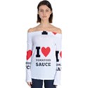 I love tomatoes sauce Off Shoulder Long Sleeve Top View1