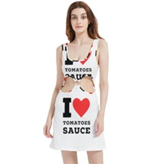 I Love Tomatoes Sauce Velour Cutout Dress by ilovewhateva