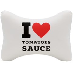 I Love Tomatoes Sauce Seat Head Rest Cushion by ilovewhateva