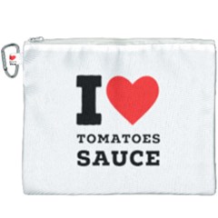 I Love Tomatoes Sauce Canvas Cosmetic Bag (xxxl) by ilovewhateva