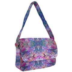 Roses Liquify Courier Bag by kaleidomarblingart