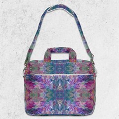 Roses Liquify Macbook Pro 13  Shoulder Laptop Bag  by kaleidomarblingart