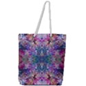 Roses Liquify Full Print Rope Handle Tote (Large) View1