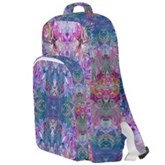 Roses Liquify Double Compartment Backpack by kaleidomarblingart