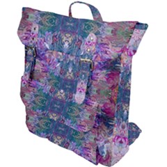 Roses Liquify Buckle Up Backpack by kaleidomarblingart