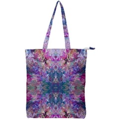 Roses Liquify Double Zip Up Tote Bag by kaleidomarblingart