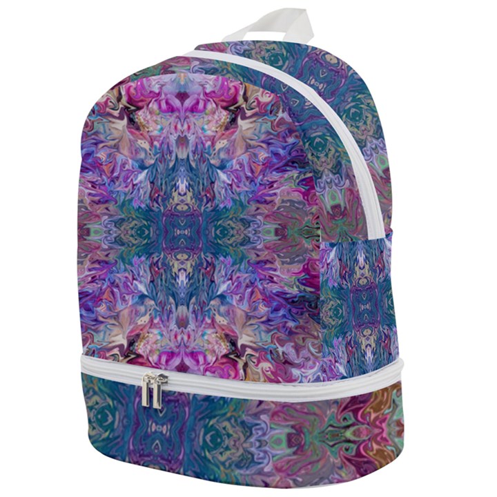 Roses Liquify Zip Bottom Backpack