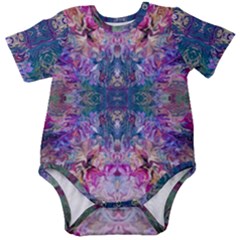 Roses Liquify Baby Short Sleeve Bodysuit by kaleidomarblingart