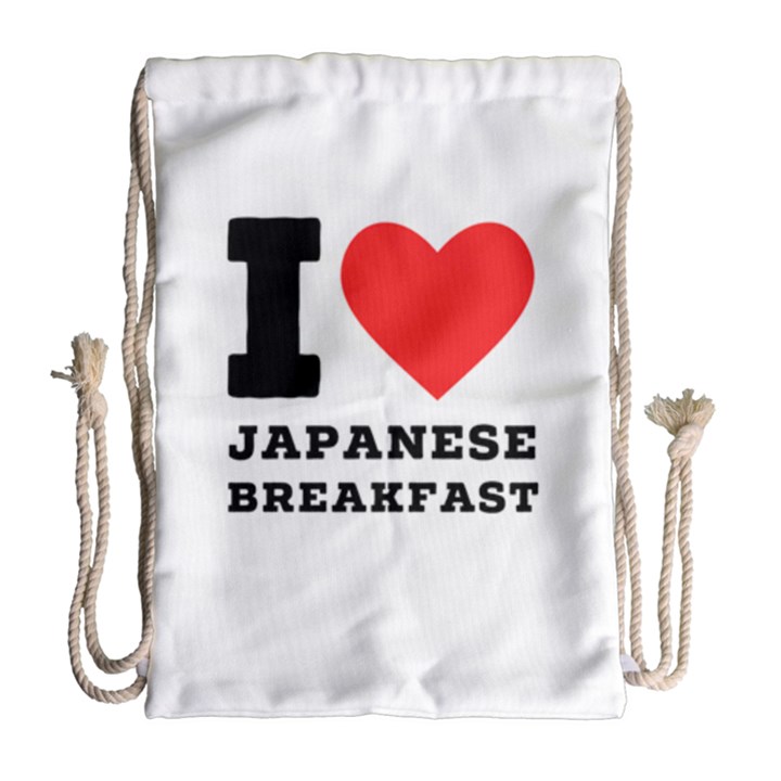 I love Japanese breakfast  Drawstring Bag (Large)