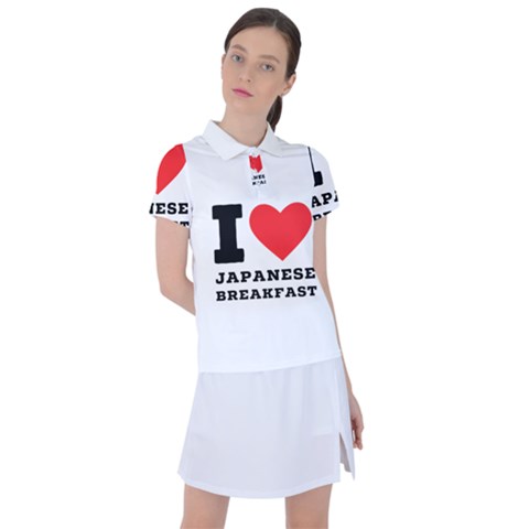 I Love Japanese Breakfast  Women s Polo Tee by ilovewhateva