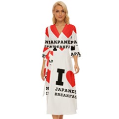 I Love Japanese Breakfast  Midsummer Wrap Dress by ilovewhateva