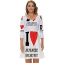 I love Japanese breakfast  Shoulder Cut Out Zip Up Dress View1