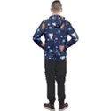 Cute Astronaut Cat With Star Galaxy Elements Seamless Pattern Men s Pullover Hoodie View2