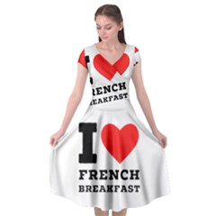 I Love French Breakfast  Cap Sleeve Wrap Front Dress by ilovewhateva