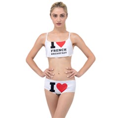 I Love French Breakfast  Layered Top Bikini Set by ilovewhateva