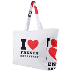 I Love French Breakfast  Simple Shoulder Bag by ilovewhateva