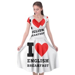 I Love English Breakfast  Cap Sleeve Wrap Front Dress by ilovewhateva