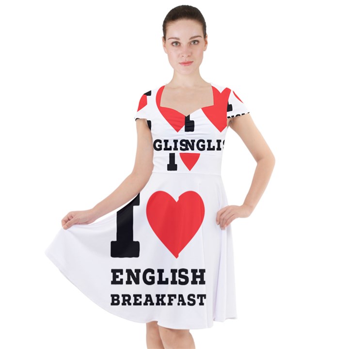 I love English breakfast  Cap Sleeve Midi Dress