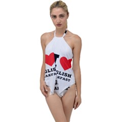 I Love English Breakfast  Go With The Flow One Piece Swimsuit by ilovewhateva