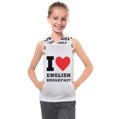 I Love English Breakfast  Kids  Sleeveless Hoodie by ilovewhateva